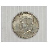 1964 Kennedy Silver Half Dollar Coin