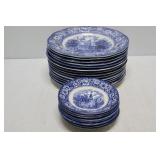 Liberty Blue Plates & Saucers