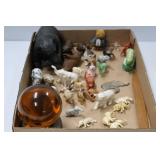 Vintage Elephant, Horse & Bear Figures