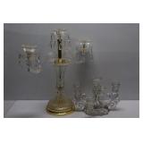 Glass Candelabras