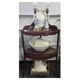 Corner Washstand & Contents
