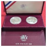 1983 & 84 US Silver Dollar Proof Coins Set