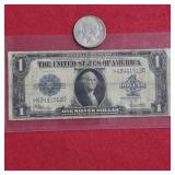 Two 1923 US Silver Dollars