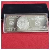 4oz .999 Fine Silver Bar 1998 $100 Edition