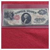 1917 US $1 Horseblanket Large Banknote