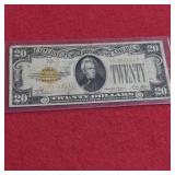 1928 $20 Gold Certificate