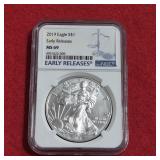 2019 American Silver Eagle MS69