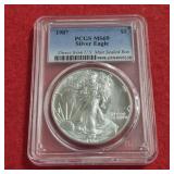 1987 MS69 American Silver Eagle