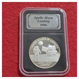 1oz .999 Fine Silver Round Apollo Moon Landing