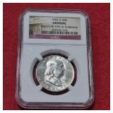 1963 D Silver Franklin Half Dollar