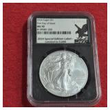 2024 First Day of Issue MS70 American Silver Eagle