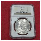 1896 Morgan Silver Dollar MS63