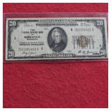 1929 Federal Reserve of Minneapolis $20 Low