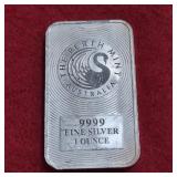1oz .999 Fine Silver Bar Perth Mint