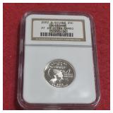 Silver 2002 S PF69 Ultra Cameo US Quarter