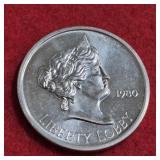 1oz .999 Fine Silver Round Vintage 1980 Liberty