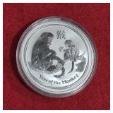 1oz .999 Fine Silver Round Australia 2016