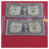Two 1935 Hawaii US1$ Banknotes