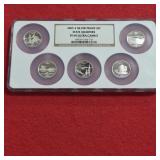 Pentaslabbed Silver 2005 US Quarter Proof Set