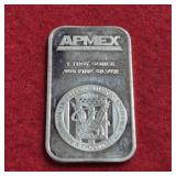 1oz .999 Fine Silver Bar Apmex