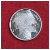 1oz .999 Fine Silver Round Buffalo Nickel Design