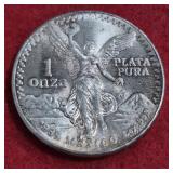 1oz .999 Fine Silver Round 1985 Mexican Libritad