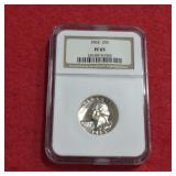 1963 US Washington Quarter PF65