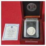 1935 S '4 Ray' Silver Peace Dollar