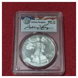 2001 W PR69DCAM American Silver Eagle