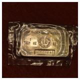 1oz .999 Fine Silver Bar