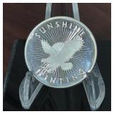 1oz .999 Fine Silver Round Sunshine Mint Eagle