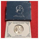 1982 Uncirculated Silver George Washington Half