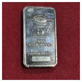 5oz .999 Fine Silver Bar Vintage Westminister Mint