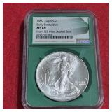 1992 MS69 Early Production American Silver Eagle