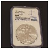 2021 Heraldic American Silver Eagle MS69 Early