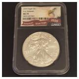 2020 American Silver Eagle First Releases MS70