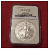 2007 Early Releases MS69 American Silver Eagle