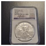 2024 First Day of Issue MS70 American Silver Eagle