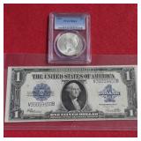 1923 Peace Dollar & $1Dollar Silver Certificate