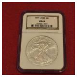 1999 MS69 American Silver Eagle