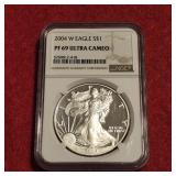 2004 PF69 Ultra Cameo American Silver Eagle