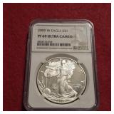2005 PF69 Ultra Cameo American Silver Eagle