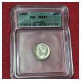 1962 MS 67 Roosevelt Silver Dime