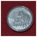1oz .999 Fine Silver Round 2021 Australia Year