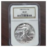 1988 American Silver Eagle MS69