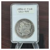 1886 O Morgan Silver Dollar