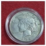 1922 US Silver Peace Dollar