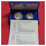 1986 Proof US Silver Dollar and Half Dollar Set