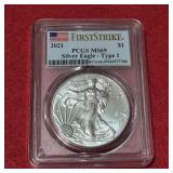 2021 MS69 American Silver Eagle Type 1