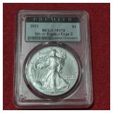 2021 MS70 American Silver Eagle Type 2